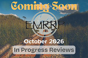 IPR flyer for EMRRP which reads Coming Soon, October 2026, In Progress Reviews with an image of a view down a track surrounded on either side by tall grassy vegetation